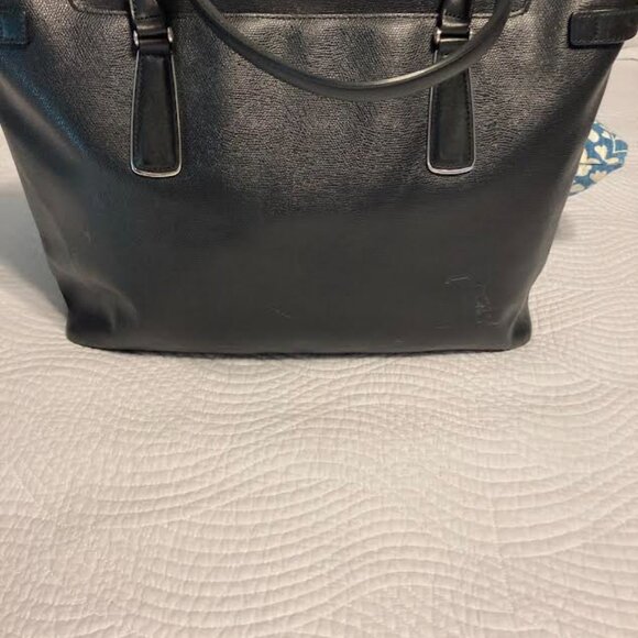 Tumi Sinclair Nina 3 Black Compartment Laptop Commuter Brief Tote Bag Purse - Picture 2 of 16